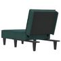 Voir la diapositive 5 : VIDAXL Chaise longue vert fonce velours