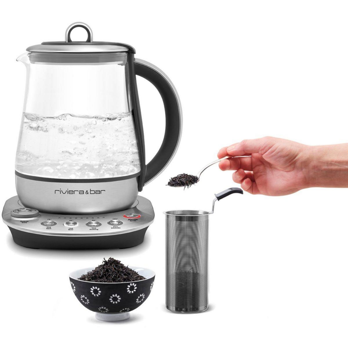 Riviera & Bar Théière BTH570 inox darjeeling zen