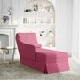 Voir la diapositive 2 : VIDAXL Fauteuil long avec traversin et accoudoir droit rouge bordeaux