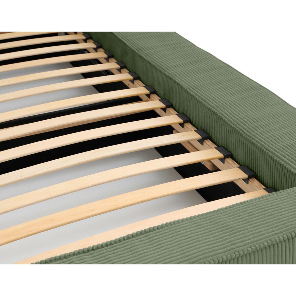 BEST MOBILIER Topaze - lit coffre - 180x200 cm - sommier inclus - velours côtelé