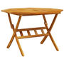 Voir la diapositive 3 : VIDAXL Ensemble a manger de jardin pliable 5 pcs bois massif d'acacia