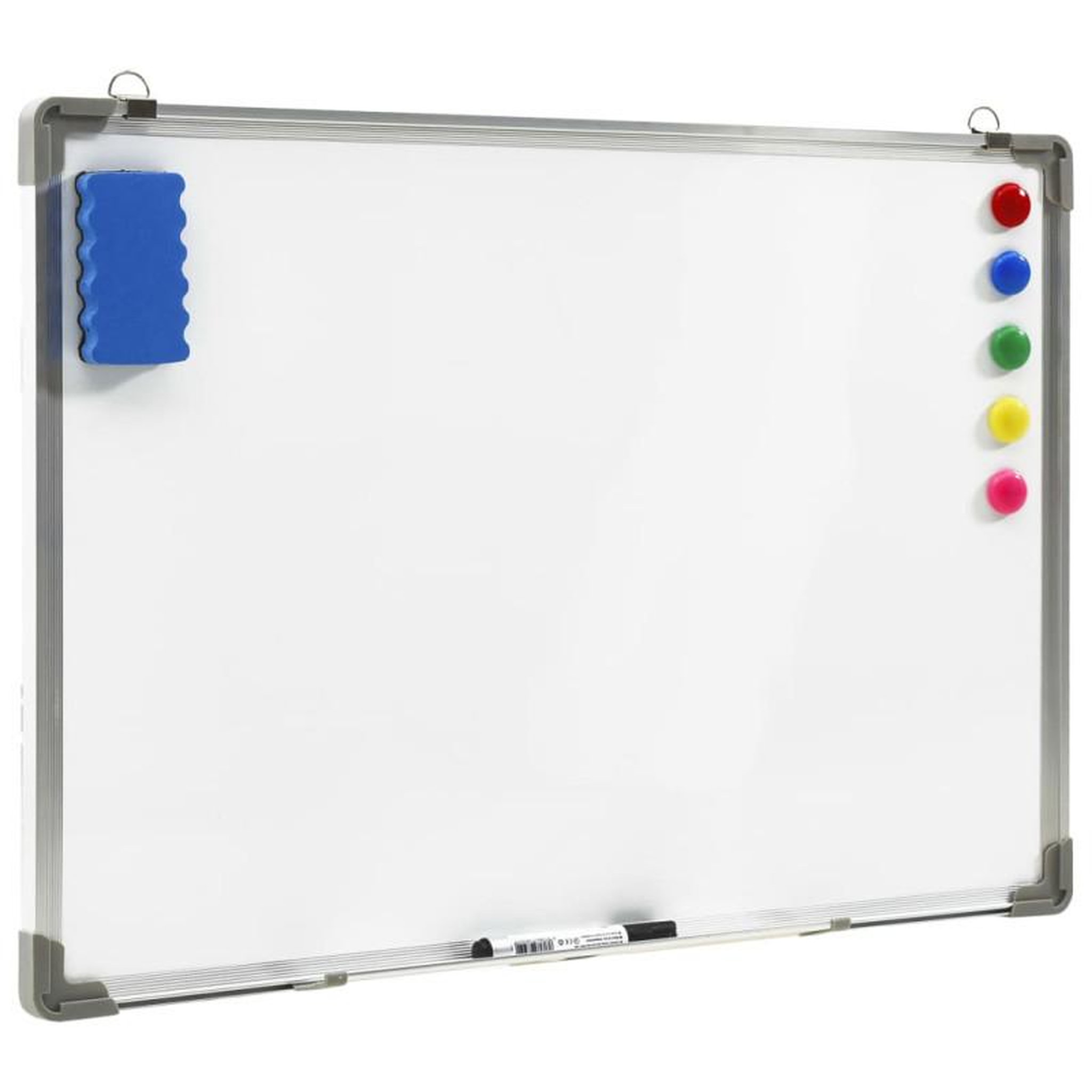 Voir la diapositive 2 : VIDAXL Tableau blanc magnétique effaçable à sec Blanc 70x50 cm Acier