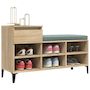 Voir la diapositive 4 : VIDAXL Armoire a chaussures Chene sonoma 102x36x60cm Bois d'ingenierie
