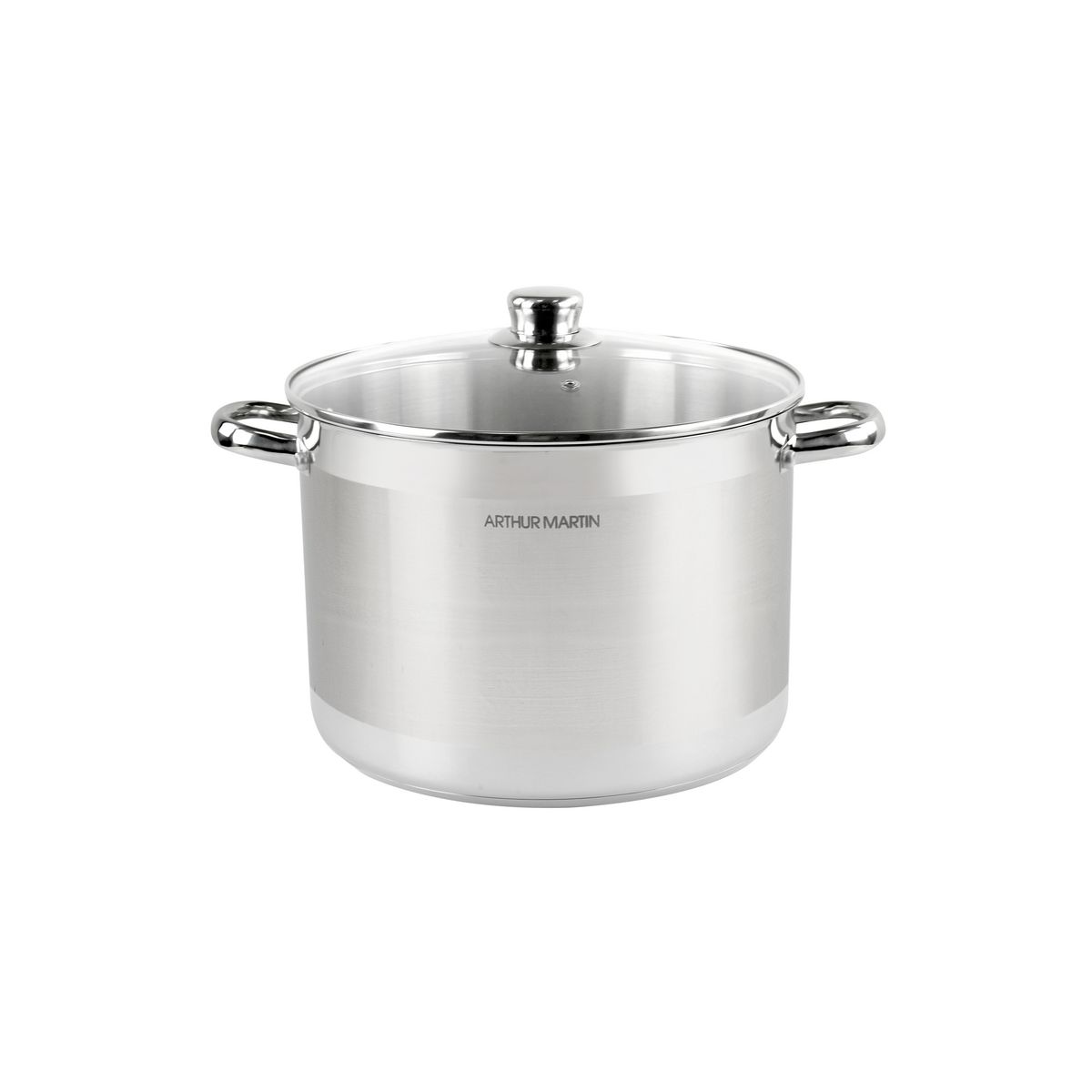 Arthur Martin Marmite inox induction + Couvercle 32 cm - 12.5 L