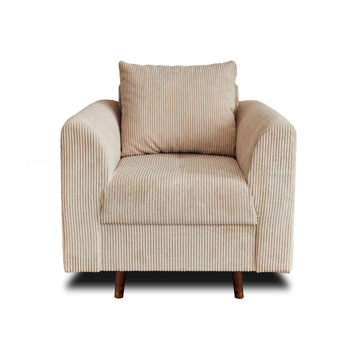 LISA DESIGN Rune - fauteuil - en velours côtelé