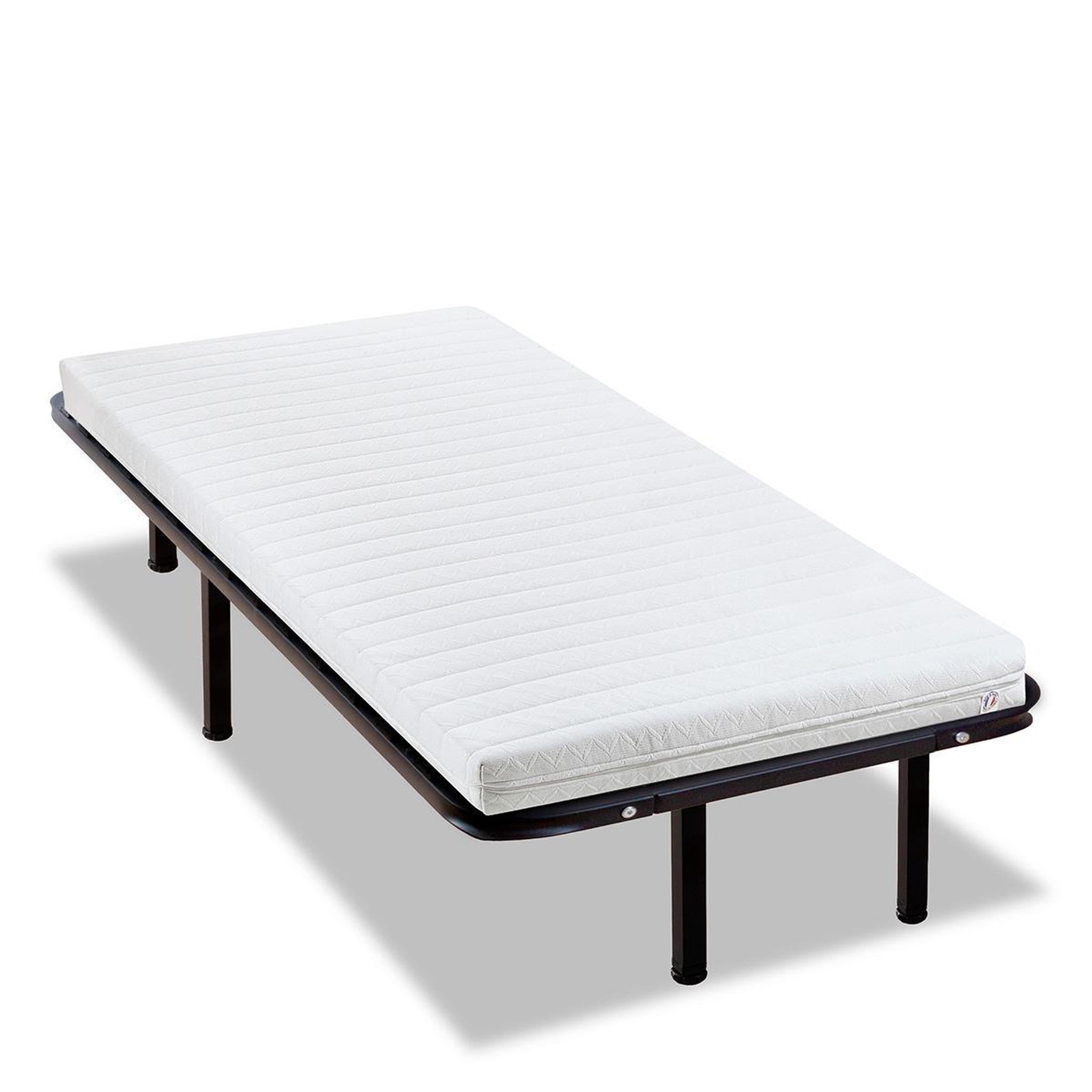Voir la diapositive 5 : OLYMPE LITERIE Olympe literie | ensemble egio | matelas latex like + sommier métal