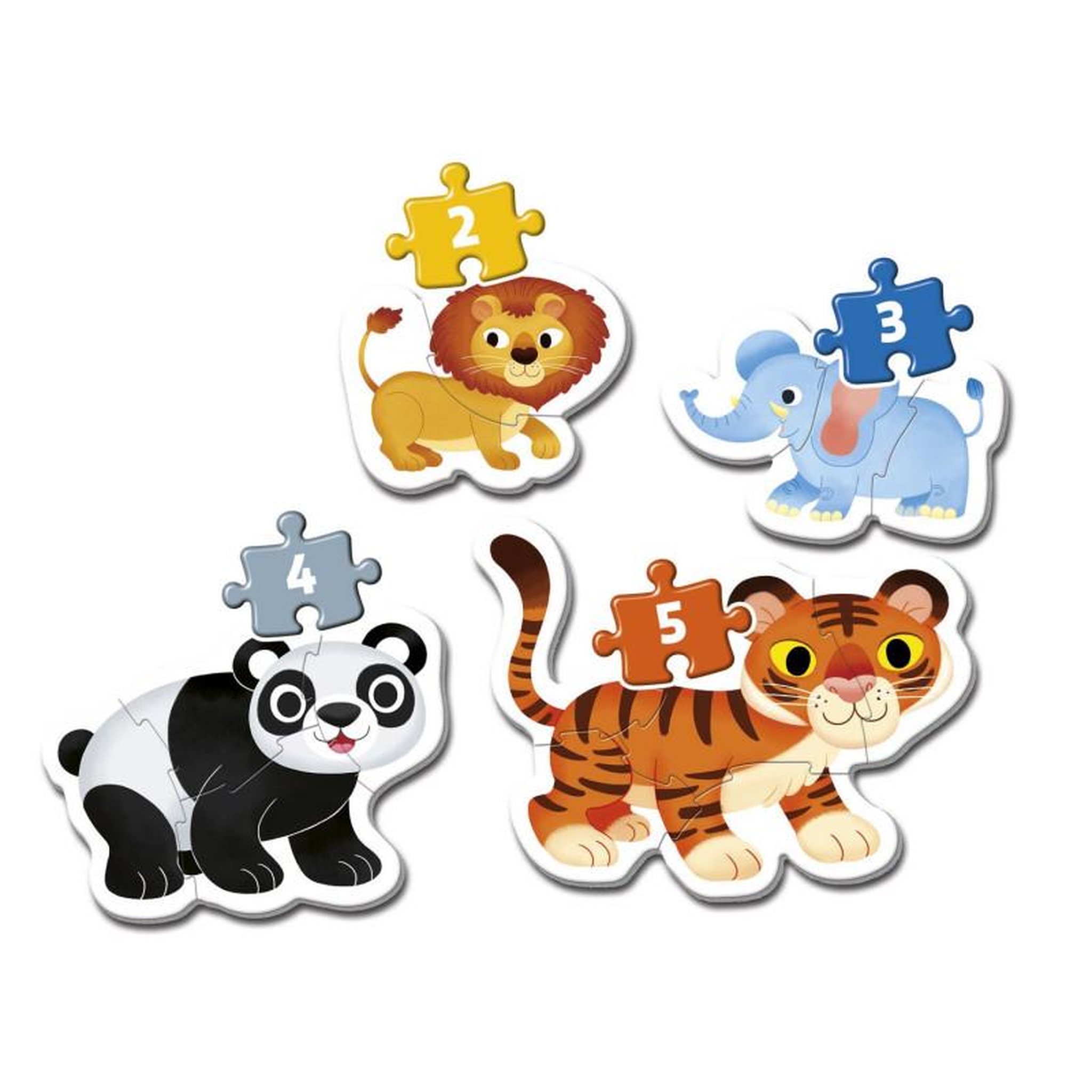 Voir la diapositive 2 : CLEMENTONI Clementoni My First Puzzles - Wild Animals