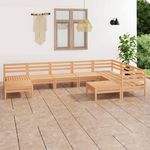 VIDAXL Salon de jardin 9 pcs Bois de pin massif