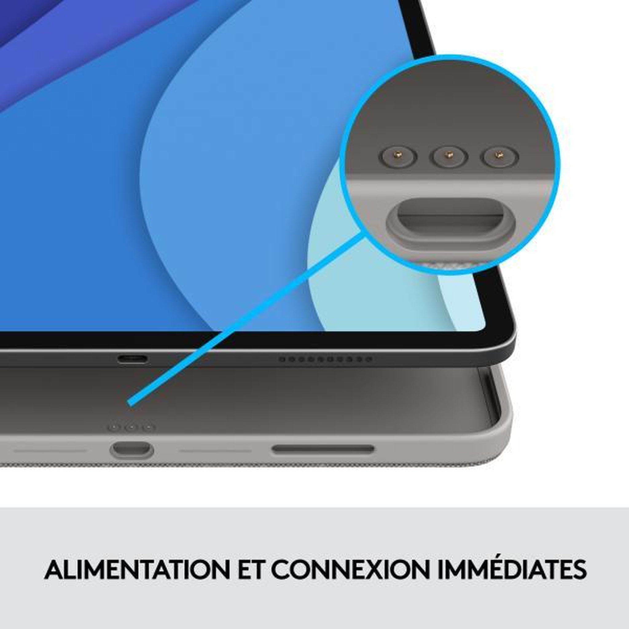 Voir la diapositive 6 : Logitech Clavier et étui - Tablette - Logitech - COMBO TOUCH IPAD PRO 11 - 1re, 2e, 3e et 4e générations - APPLE