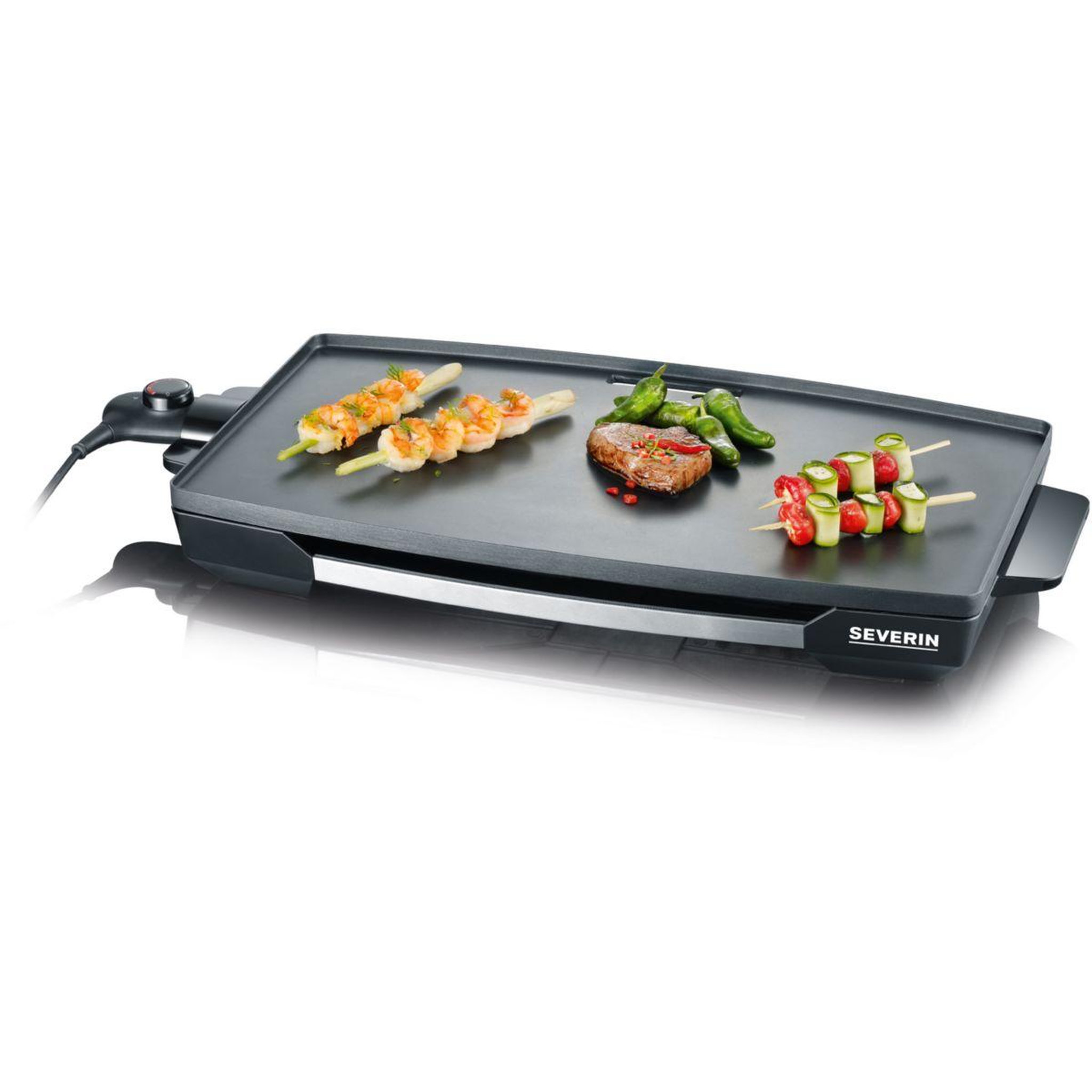 SEVERIN Plancha électrique KG2397 à poser, 59.5x34.5 cm