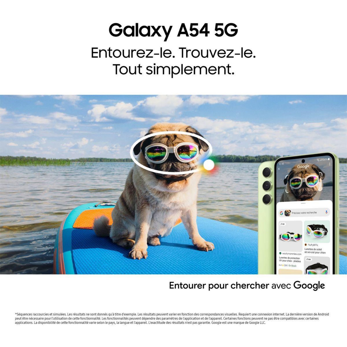 Samsung Smartphone Galaxy A54 Lavande 256Go 5G