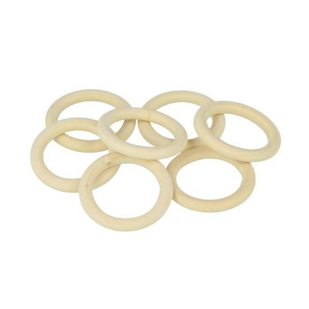 Artemio 7 anneaux en bois 30 mm