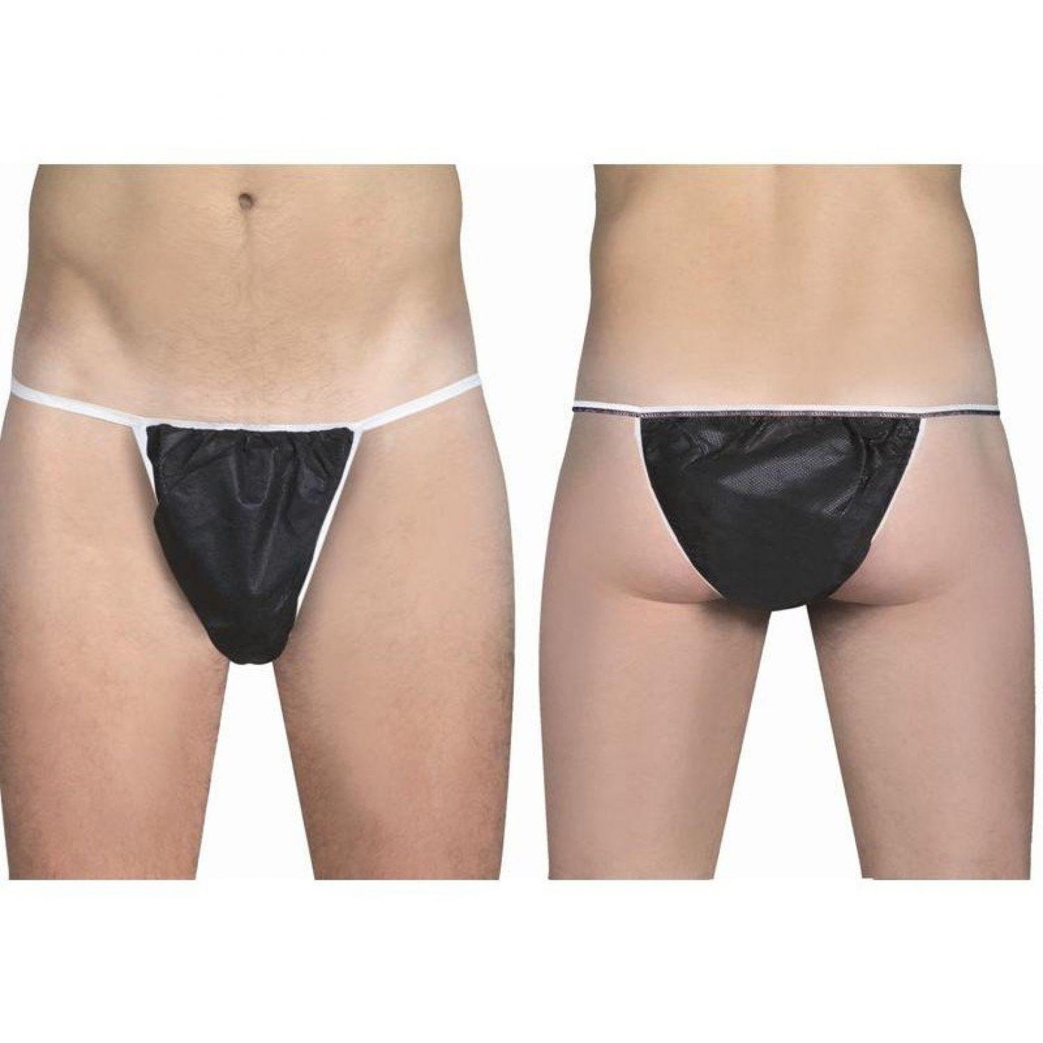 VIVEZEN Lot de 100 slips homme jetables