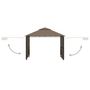 Voir la diapositive 3 : VIDAXL Belvedere et double toits etentus 3x3x2,75 m Taupe 180g/m^2
