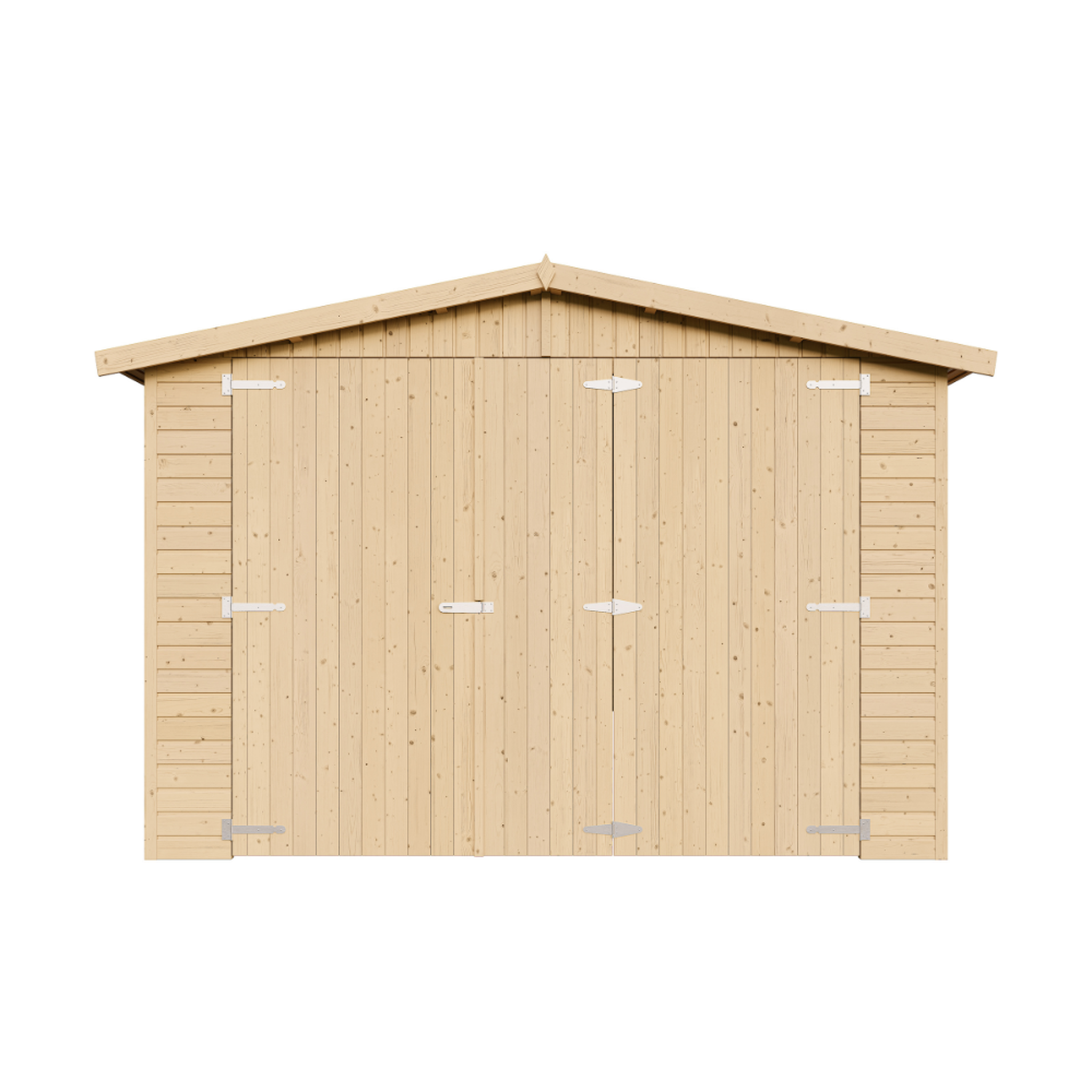 Voir la diapositive 3 : TIMBELA Garage en bois Naturel - H222X616x324 cm/18 m² M102