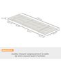Voir la diapositive 3 : OUTSUNNY Lot de 2 matelas bains de soleil chaises longues style Chesterfield tissu gris clair