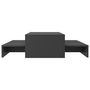 Voir la diapositive 4 : VIDAXL Set de tables basses gigognes gris bois d'ingenierie