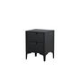 Voir la diapositive 5 : Paris Prix Table de Chevet 2 Tiroirs  Piring  59cm Noir