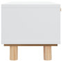 Voir la diapositive 5 : VIDAXL Table basse Blanc 80x40x30 cm Bois d'ingenierie et pin massif