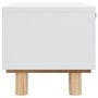 Voir la diapositive 5 : VIDAXL Table basse Blanc 80x40x30 cm Bois d'ingenierie et pin massif