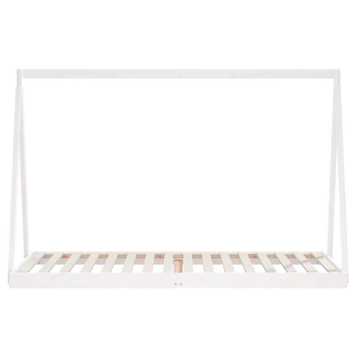 VIDAXL Cadre de lit pour enfants blanc 90x200 cm bois de pin massif