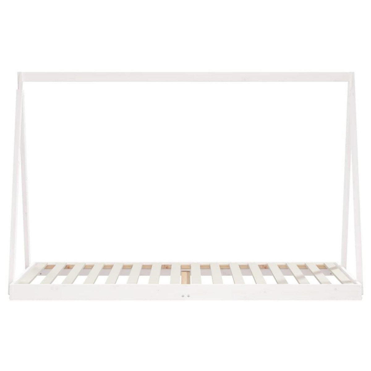 VIDAXL Cadre de lit pour enfants blanc 90x200 cm bois de pin massif
