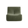 Voir la diapositive 5 : SWEEEK Chauffeuse tissu effet alpaca 2 places. kaki. style contemporain. L 91 x P 105 x H 72cm