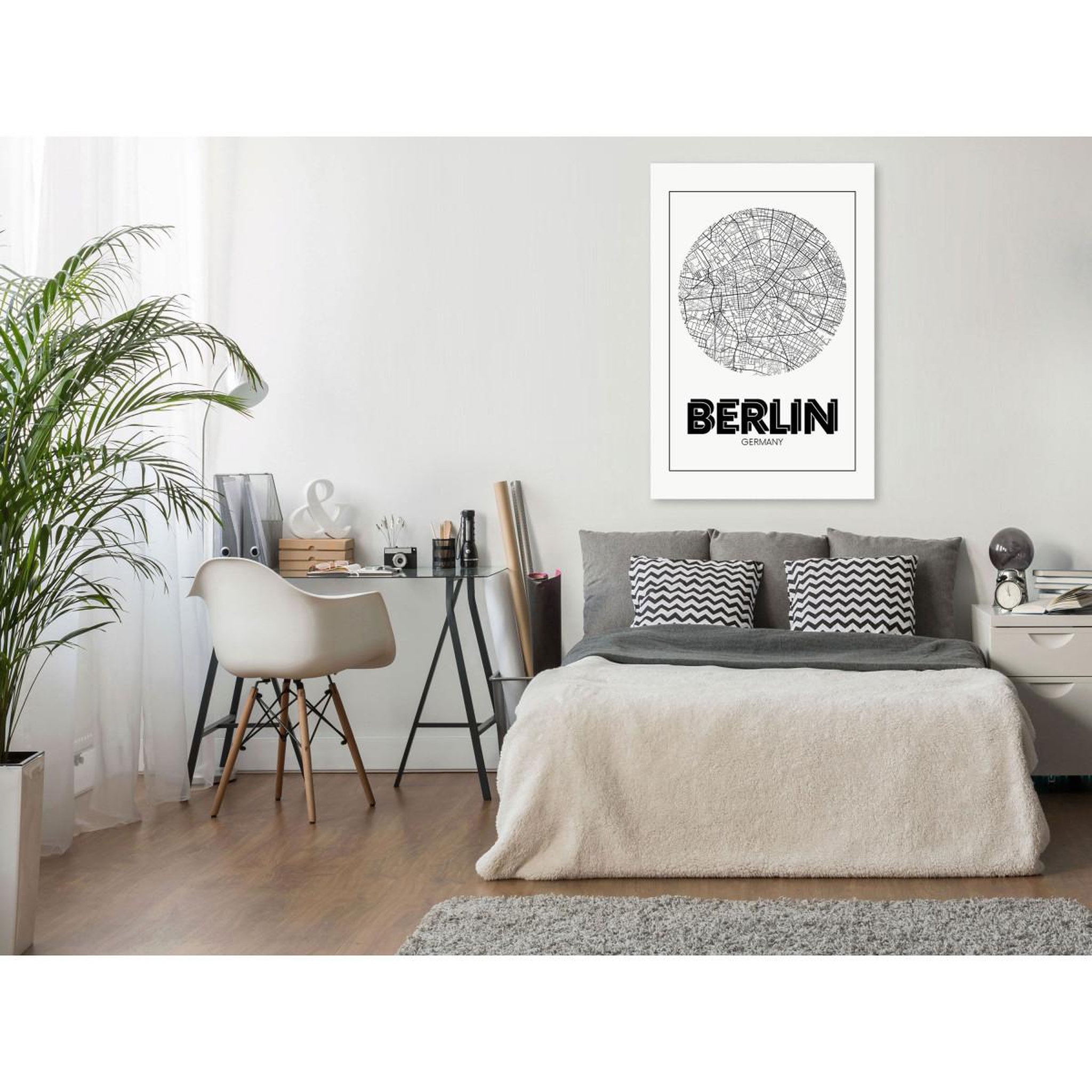 Voir la diapositive 2 : Paris Prix Tableau imprimé  retro berlin