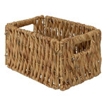 ATMOSPHERA Panier de rangement en jacinthe - 29x16x20 - Marron