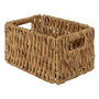 Voir la diapositive 1 : ATMOSPHERA Panier de rangement en jacinthe - 29x20x16 - Marron