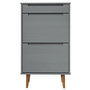 Voir la diapositive 4 : VIDAXL Armoire a chaussures MOLDE Gris 59,5x35x103 cm Bois de pin