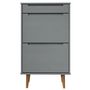 Voir la diapositive 4 : VIDAXL Armoire a chaussures MOLDE Gris 59,5x35x103 cm Bois de pin