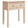 Voir la diapositive 2 : VIDAXL Table console 70x35x75 cm Bois massif de pin