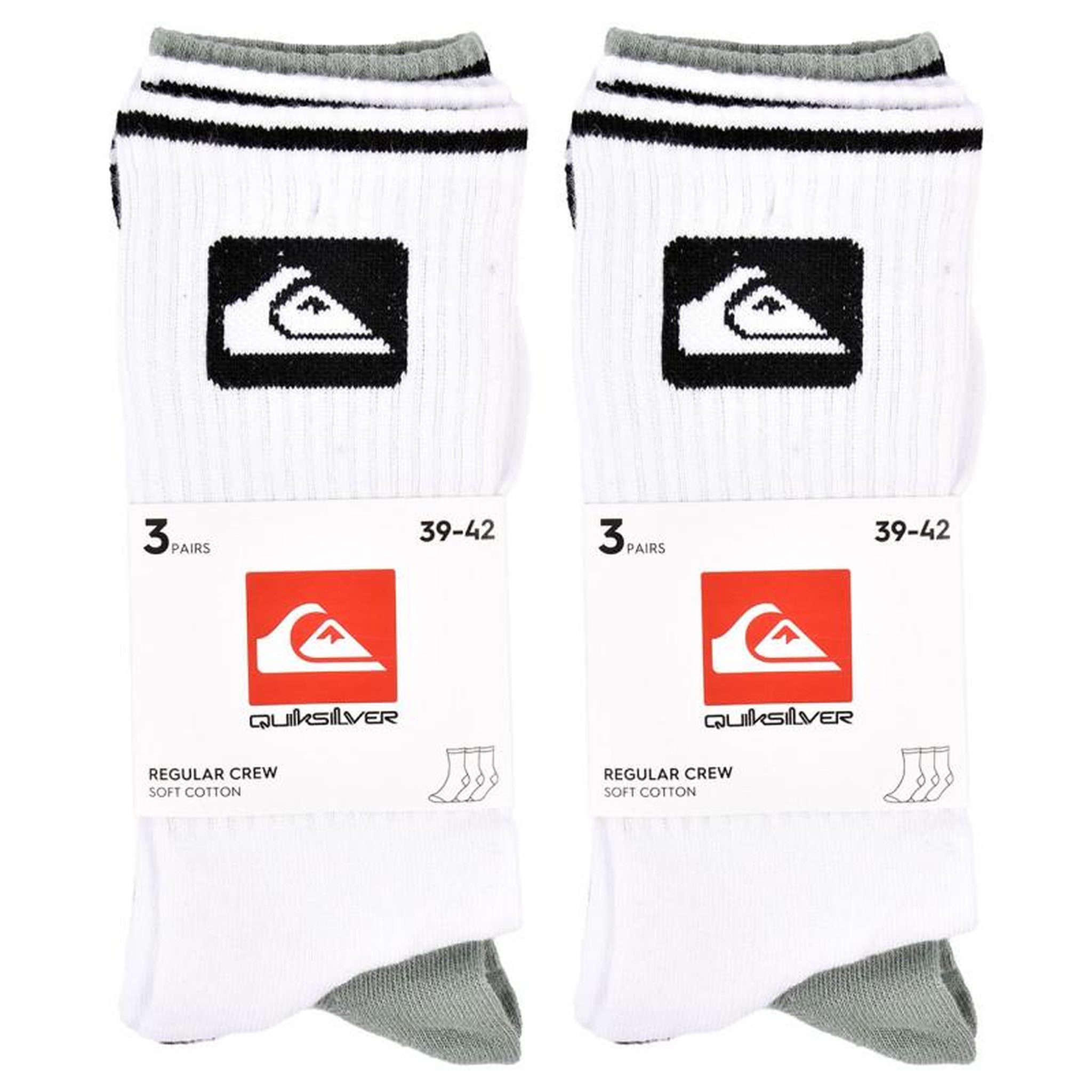 Voir la diapositive 4 : QUIKSILVER Chaussettes QUIKSILVER REGULAR CREW