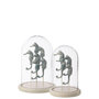 Voir la diapositive 2 : Paris Prix Cloche Déco en Verre  Hippocampe  26cm Bleu