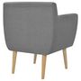 Voir la diapositive 3 : VIDAXL Fauteuil gris clair tissu
