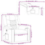 Voir la diapositive 6 : VIDAXL Fauteuil inclinable de massage electrique gris fonce tissu