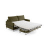 Voir la diapositive 2 : LISA DESIGN Ercolano - canapé 3 places convertible - couchage quotidien - matelas 11 cm - en velours