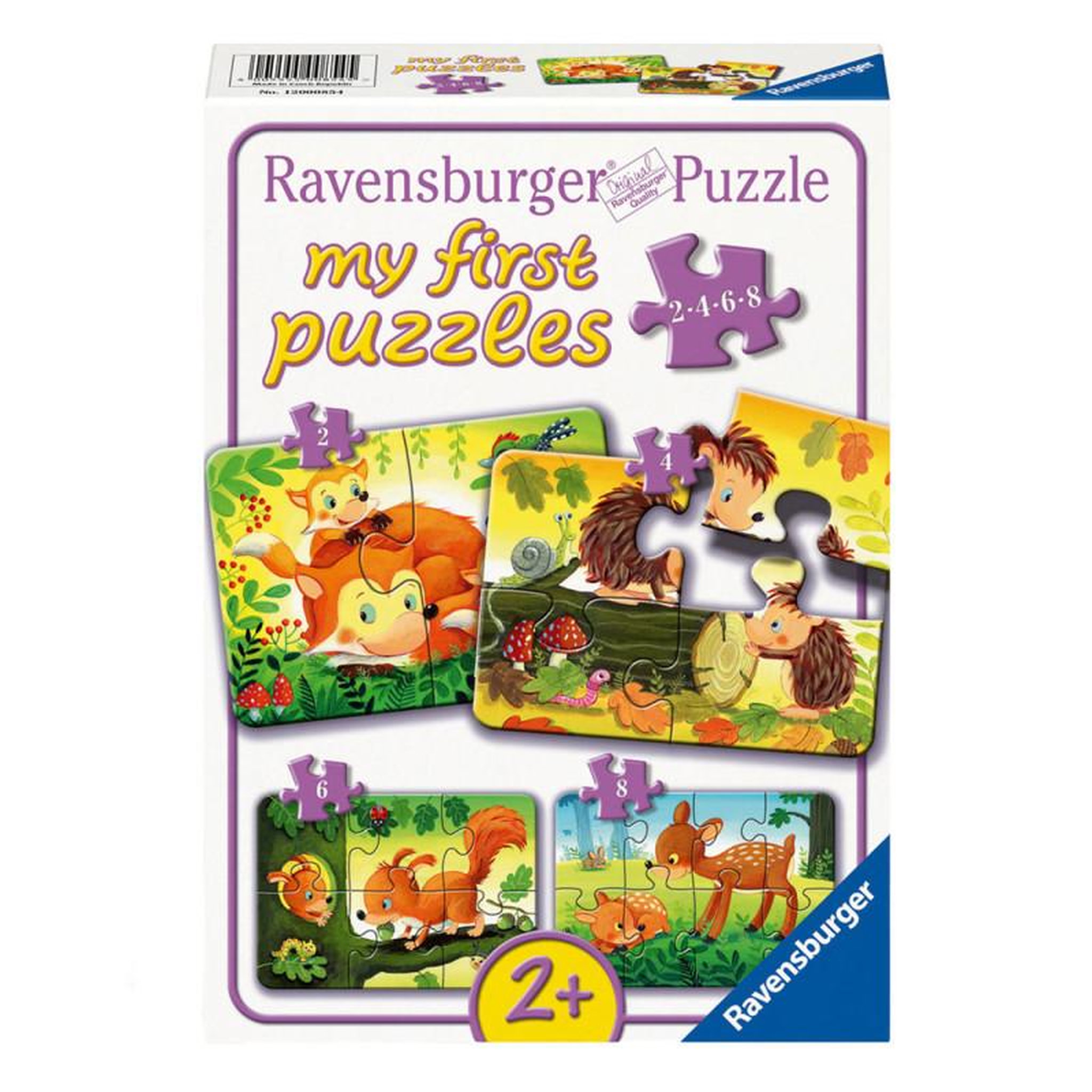 RAVENSBURGER Ravensburger - Jigsaw puzzle Small Animal Families, 4in1 120008545