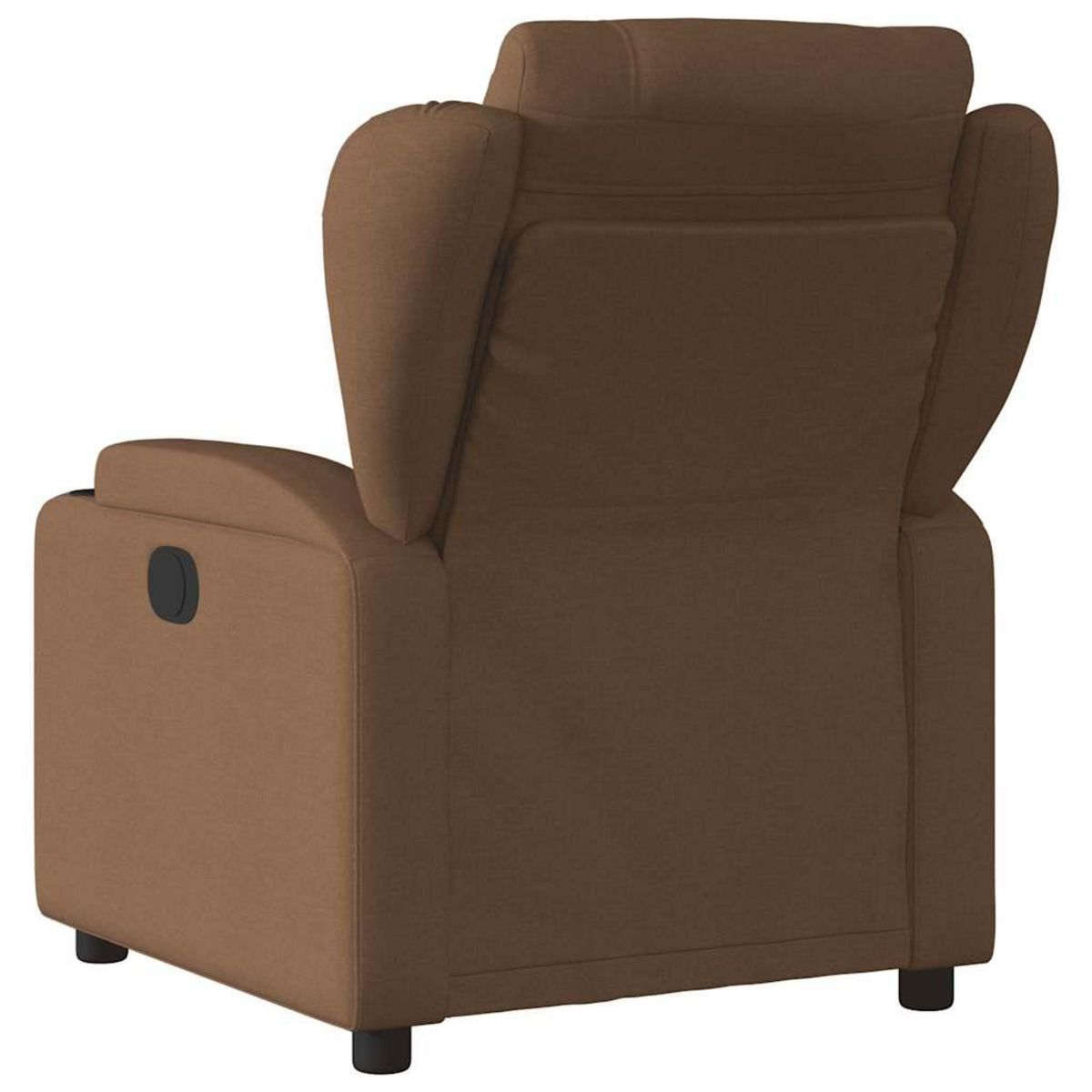 VIDAXL Fauteuil inclinable de massage electrique marron tissu