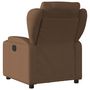 Voir la diapositive 5 : VIDAXL Fauteuil inclinable de massage electrique marron tissu