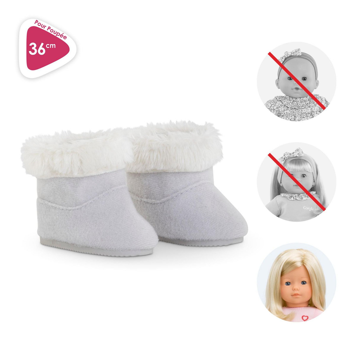 Corolle Bottes Fourrées pour Poupée ma Corolle