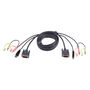 Voir la diapositive 1 : Aten ATEN Câble KVM DVI-D USB Single Link 5m
