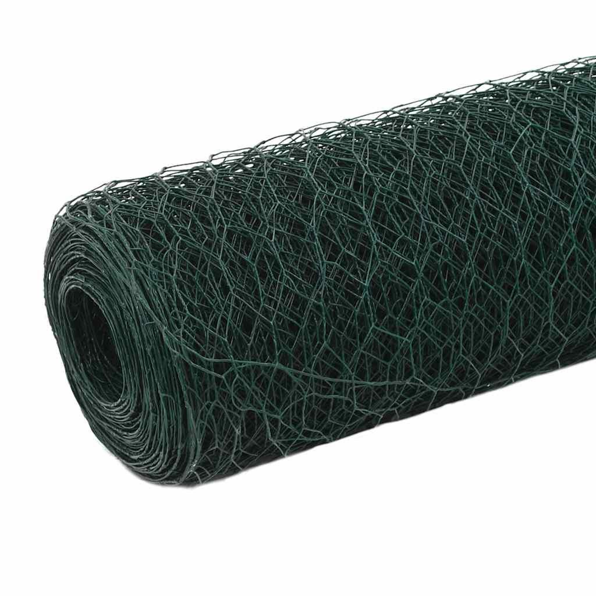 Voir la diapositive 2 : VIDAXL Grillage Acier avec revetement en PVC 25x1,5 m Vert