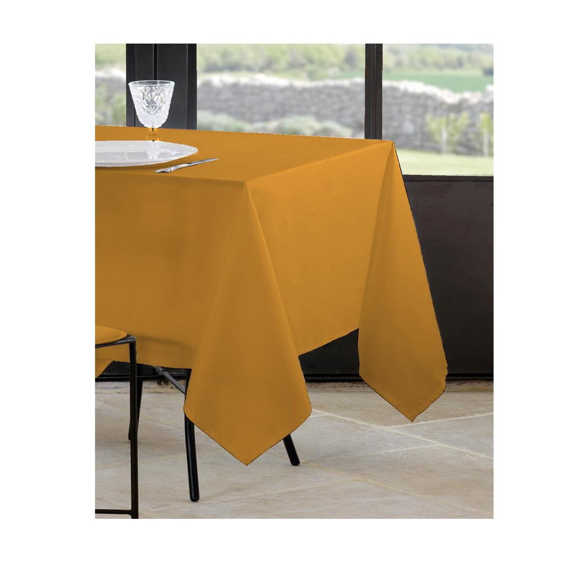 Voir la diapositive 2 : Eden Nappe en polyester finition ourlet nels