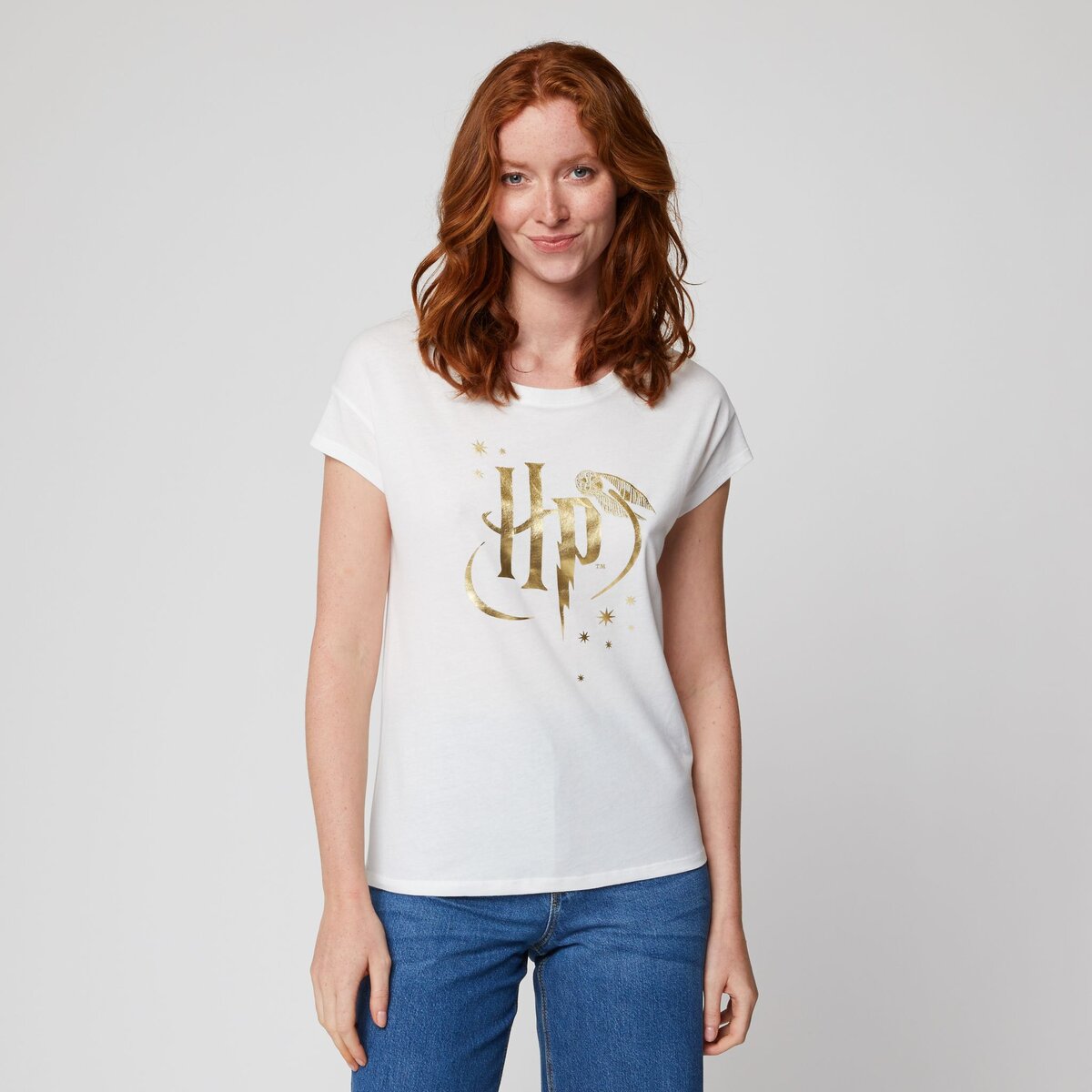 T-shirt manches courtes blanc femme