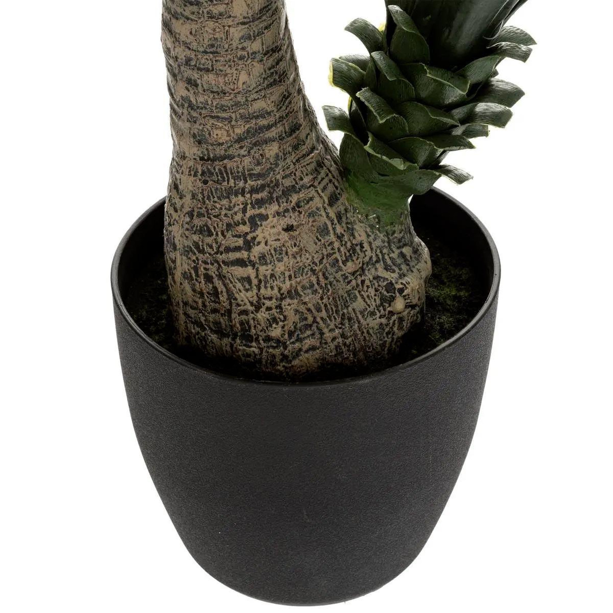 Voir la diapositive 2 : ATMOSPHERA Plante artificielle en pot  yucca  130cm vert & noir