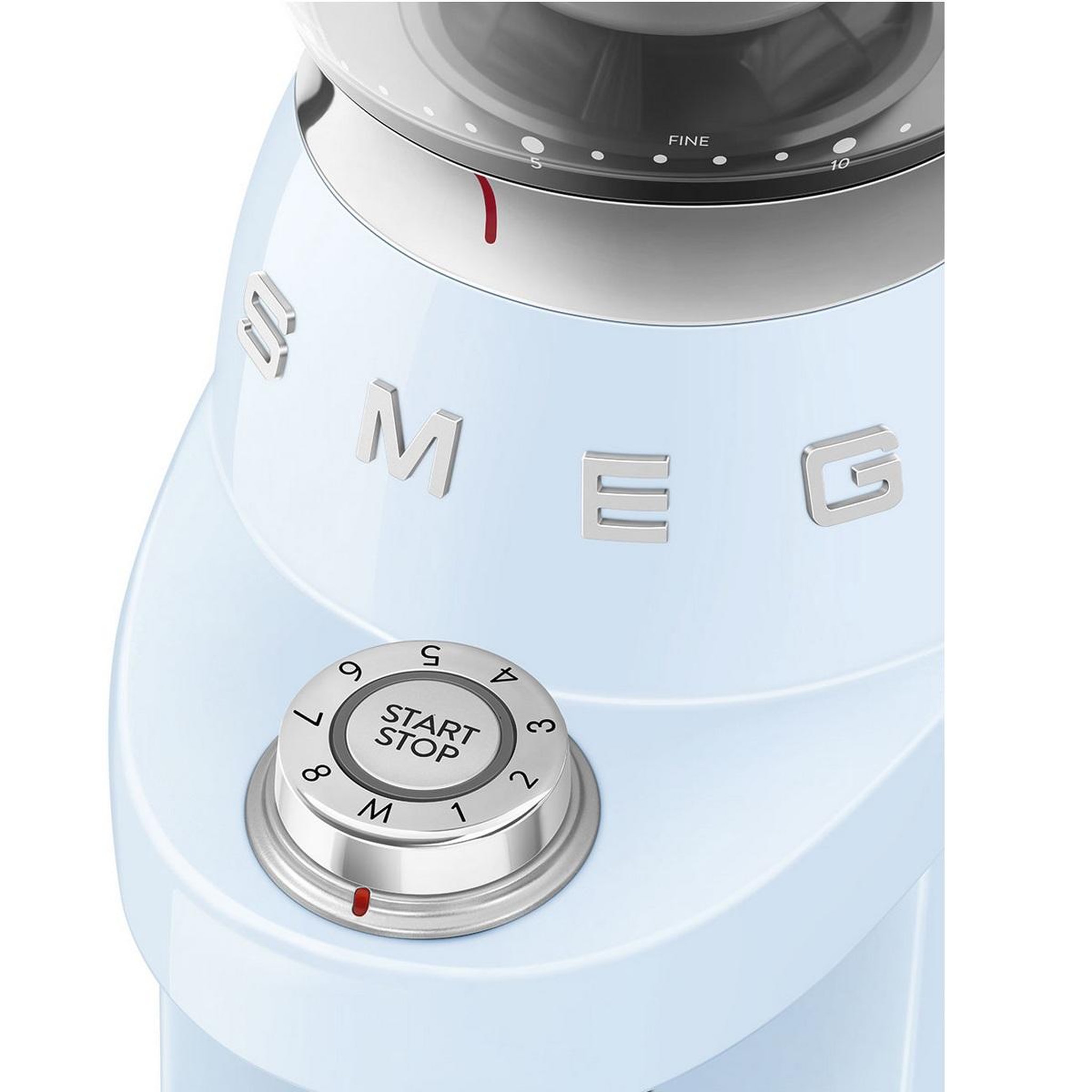 Voir la diapositive 4 : SMEG Moulin à café 240g 150w bleu azur - cgf03pbeu