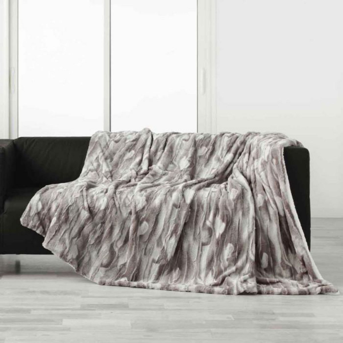 Paris Prix Plaid Imitation Fourrure  Caribou  180x220cm Naturel