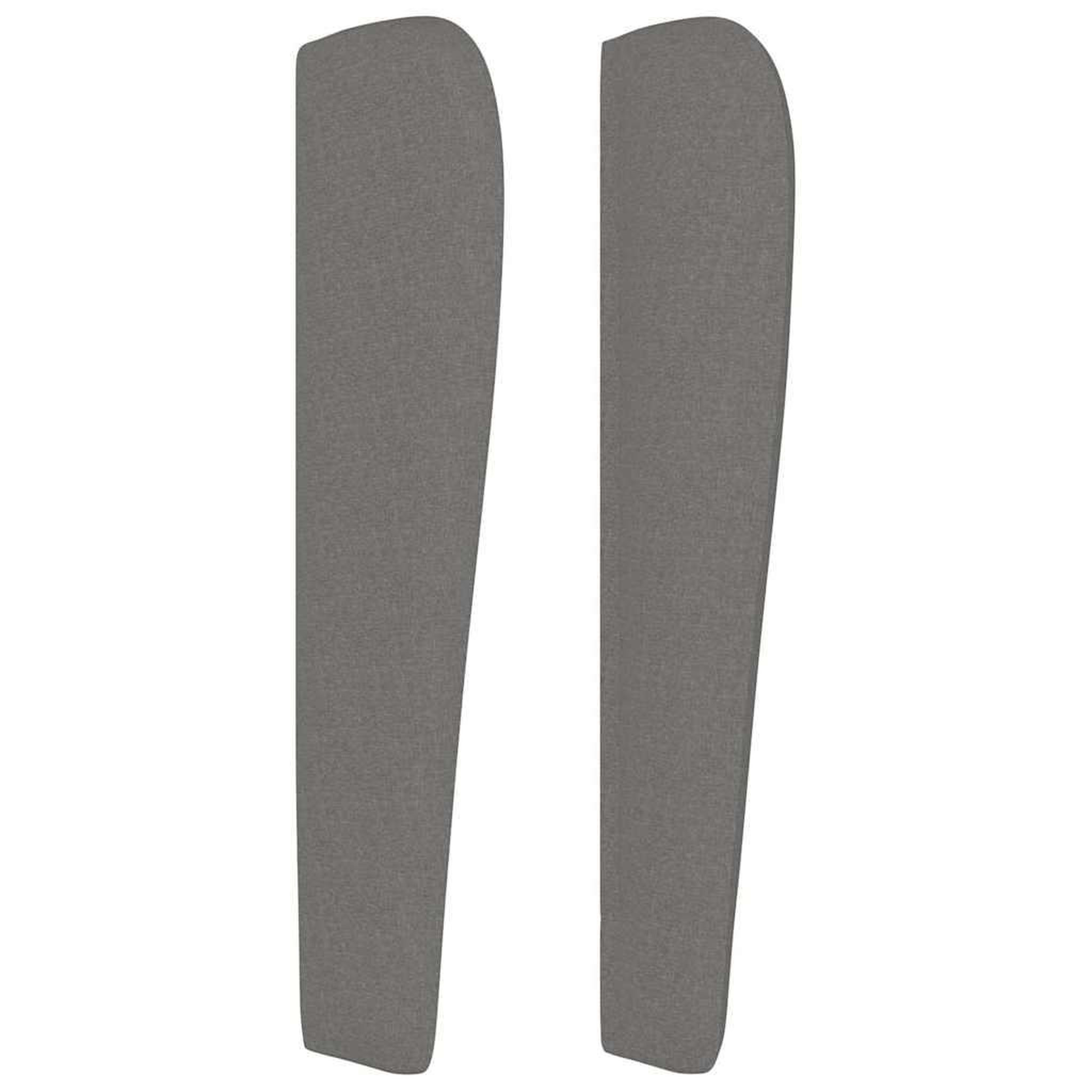 Voir la diapositive 5 : VIDAXL Tete de lit avec oreilles Gris fonce 183x23x118/128 cm Tissu